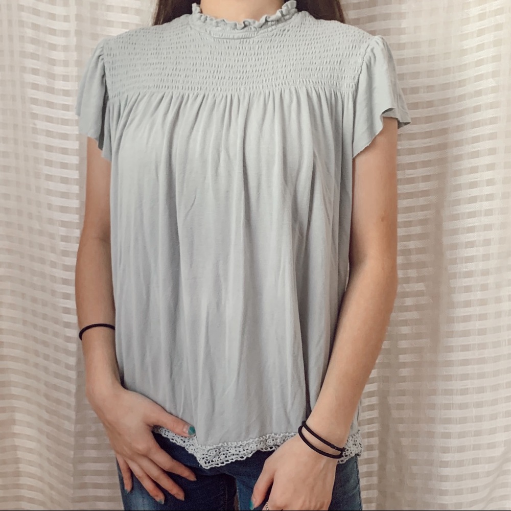 Olive green top
